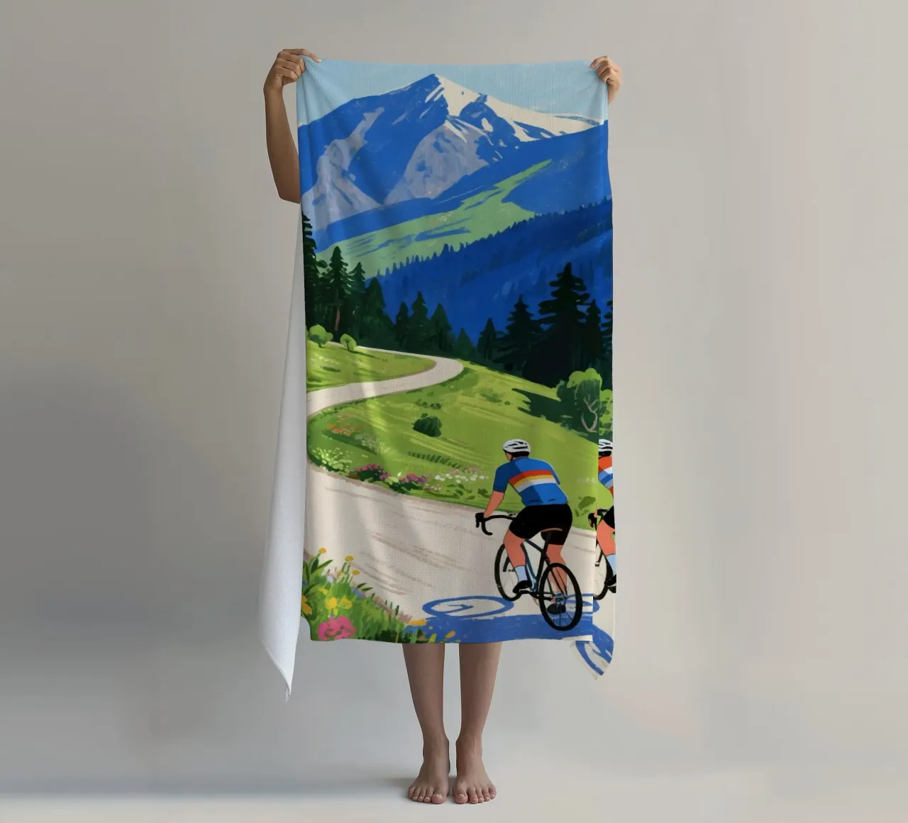 cyclists in nature telo mare da knowledge