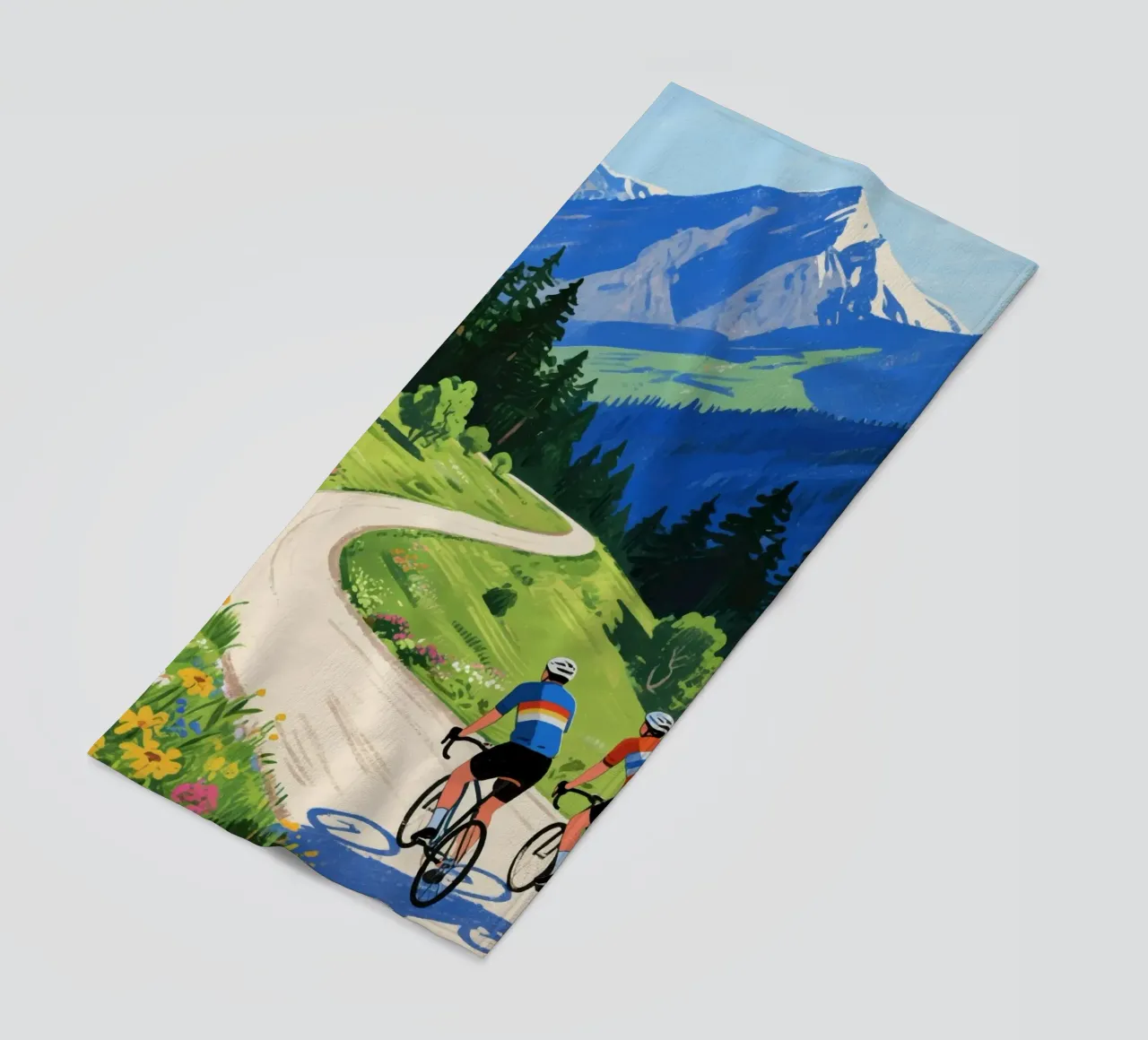 cyclists in nature telo mare da knowledge