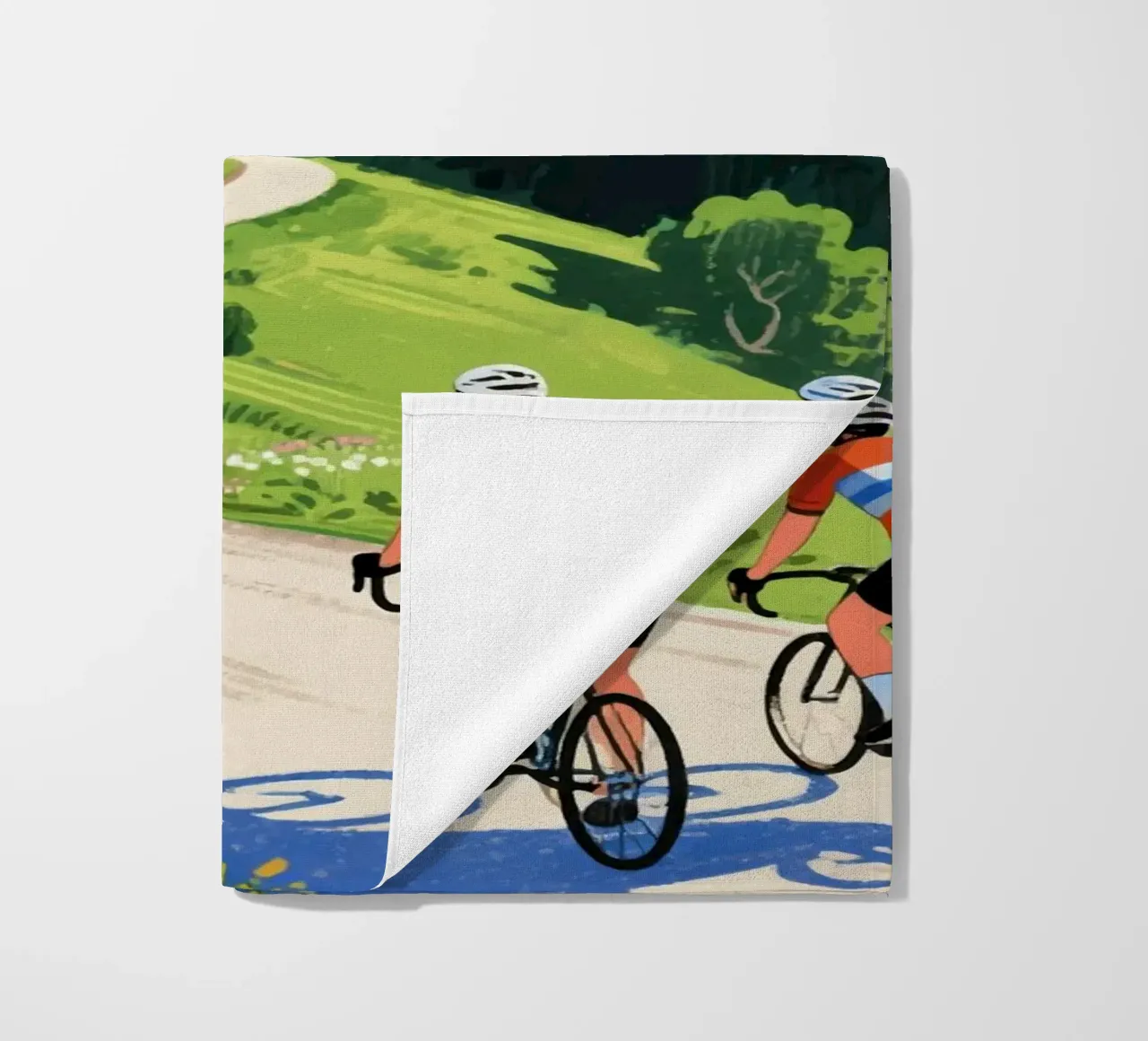 cyclists in nature telo mare da knowledge