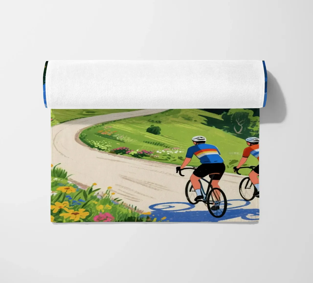 cyclists in nature telo mare da knowledge