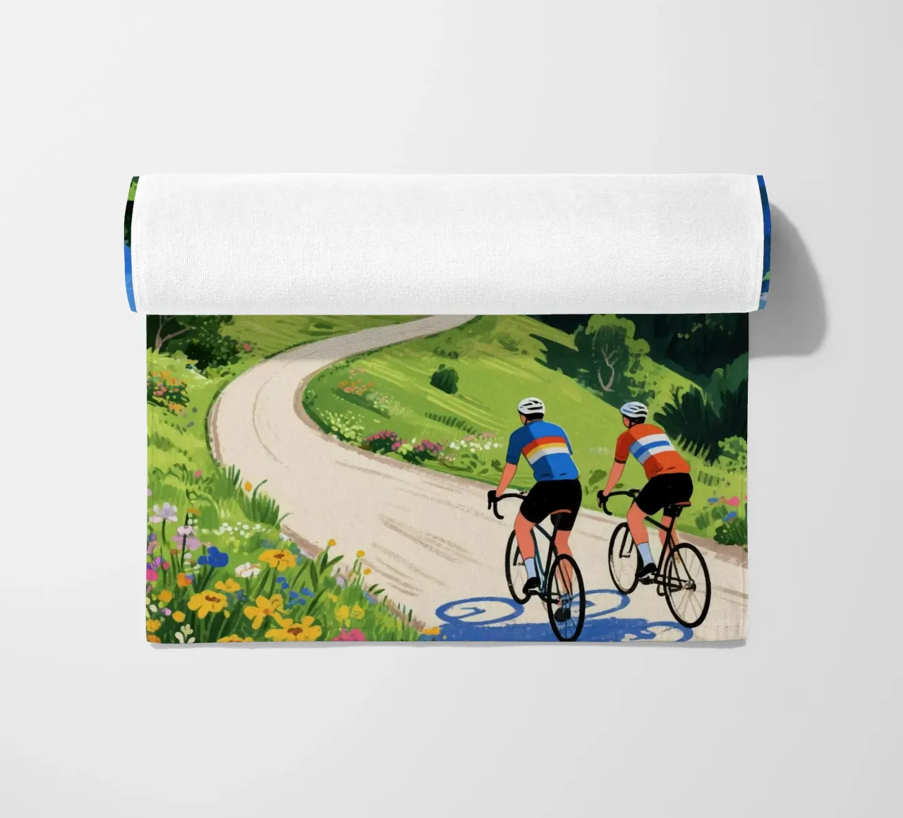 cyclists in nature telo mare da knowledge