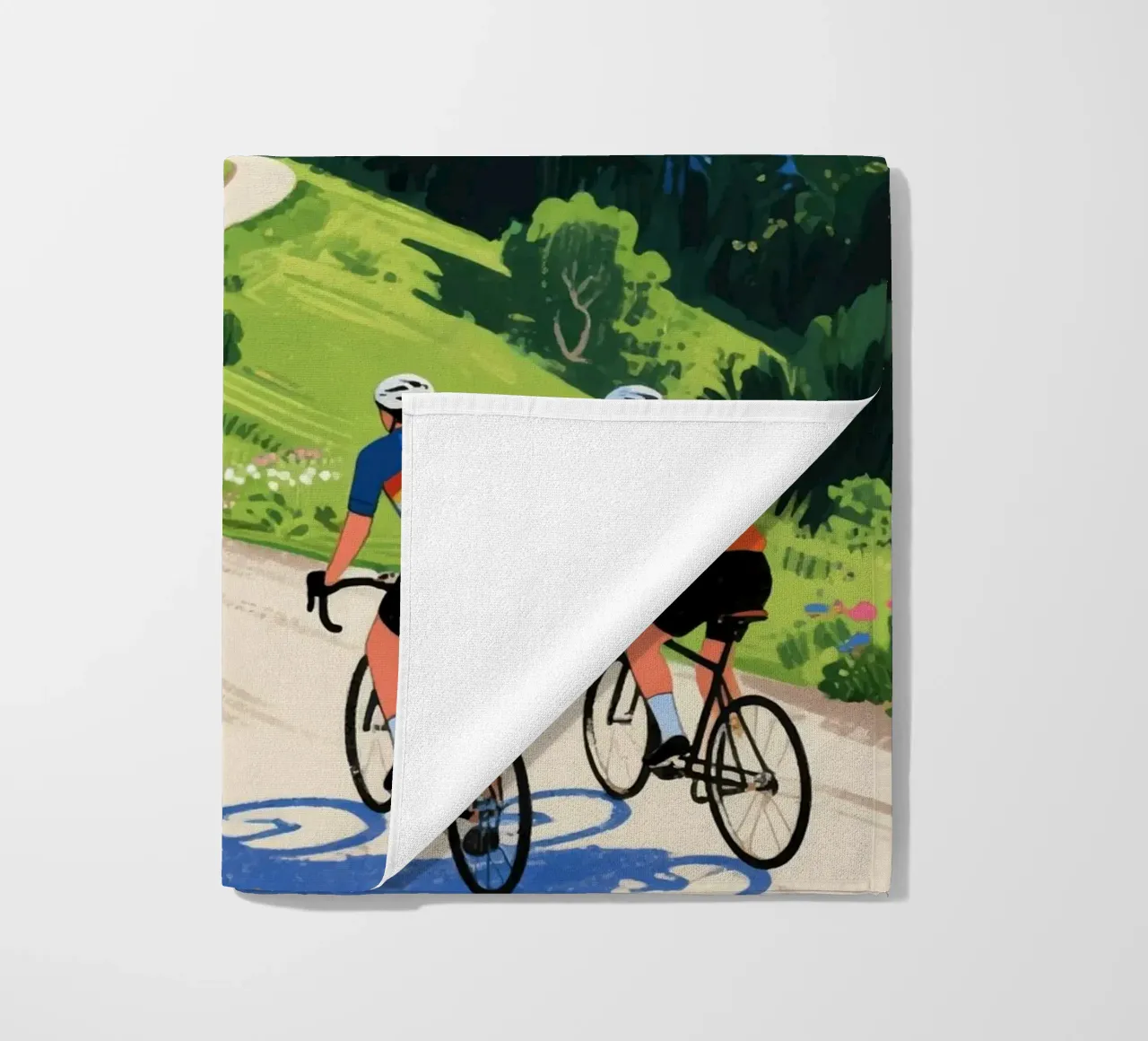 cyclists in nature telo mare da knowledge