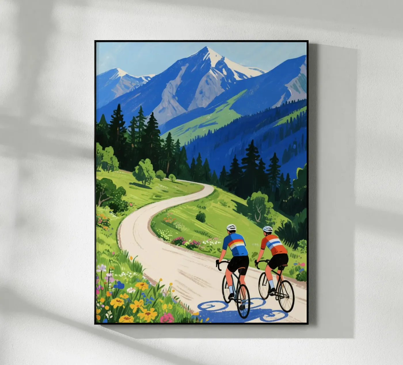 cyclists in nature plexiglass da knowledge