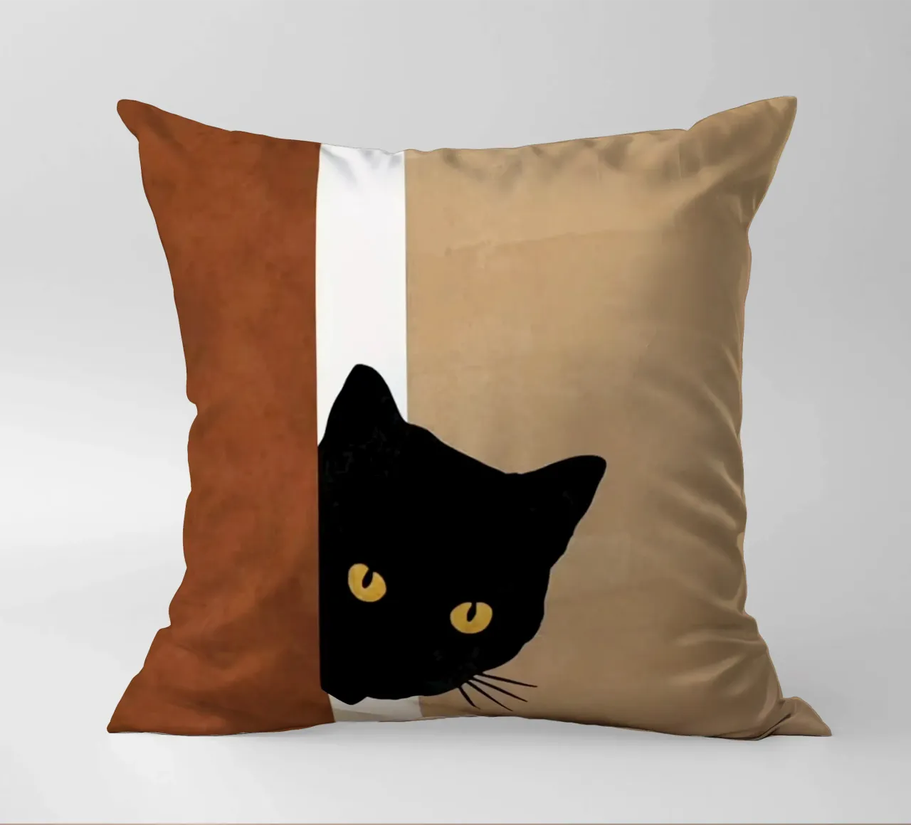 cat in wall cuscino da melts