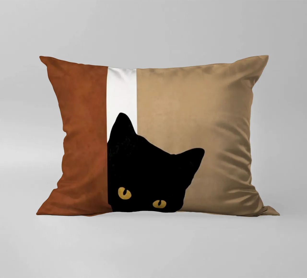 cat in wall cuscino da melts