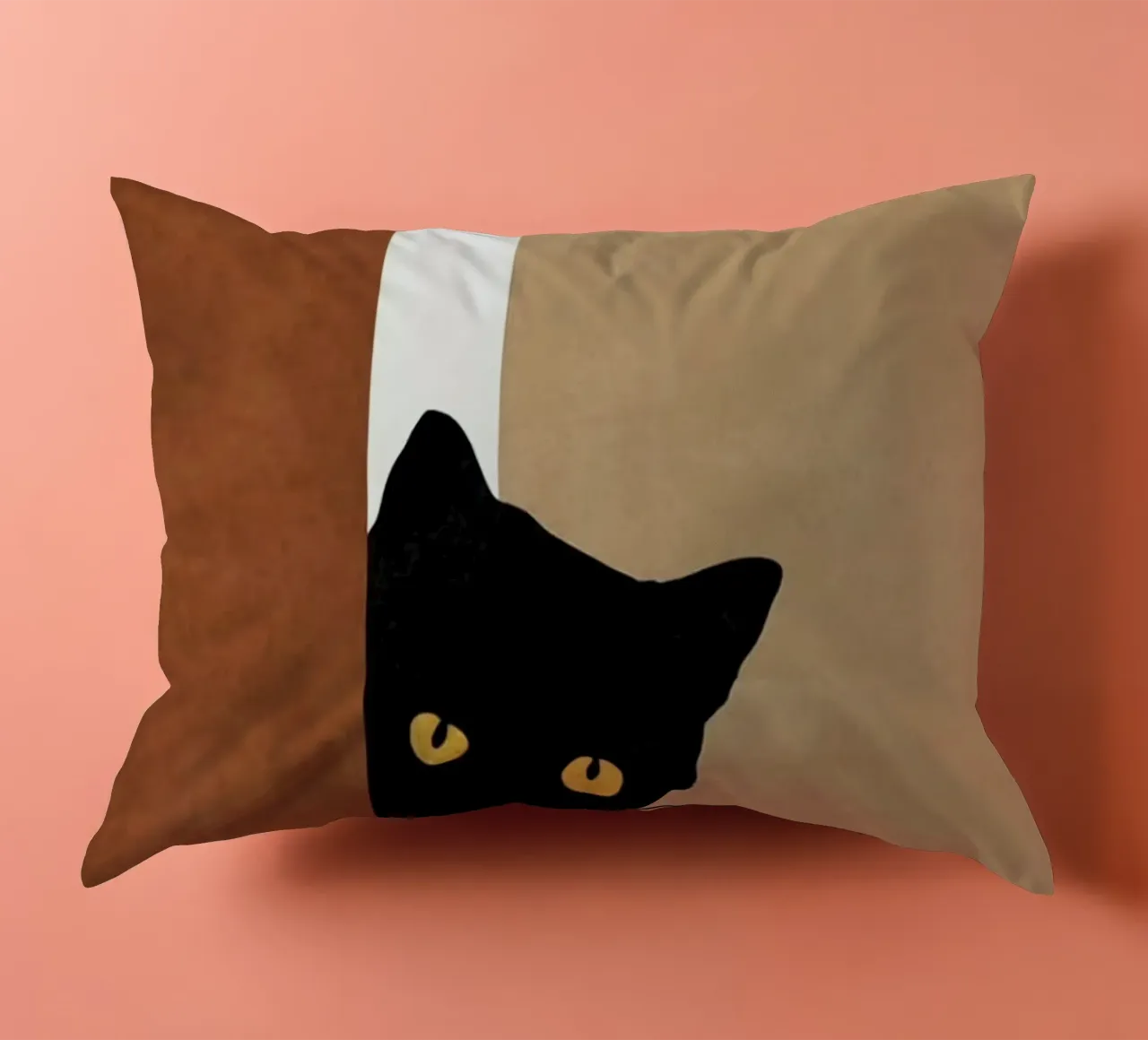 cat in wall cuscino da melts