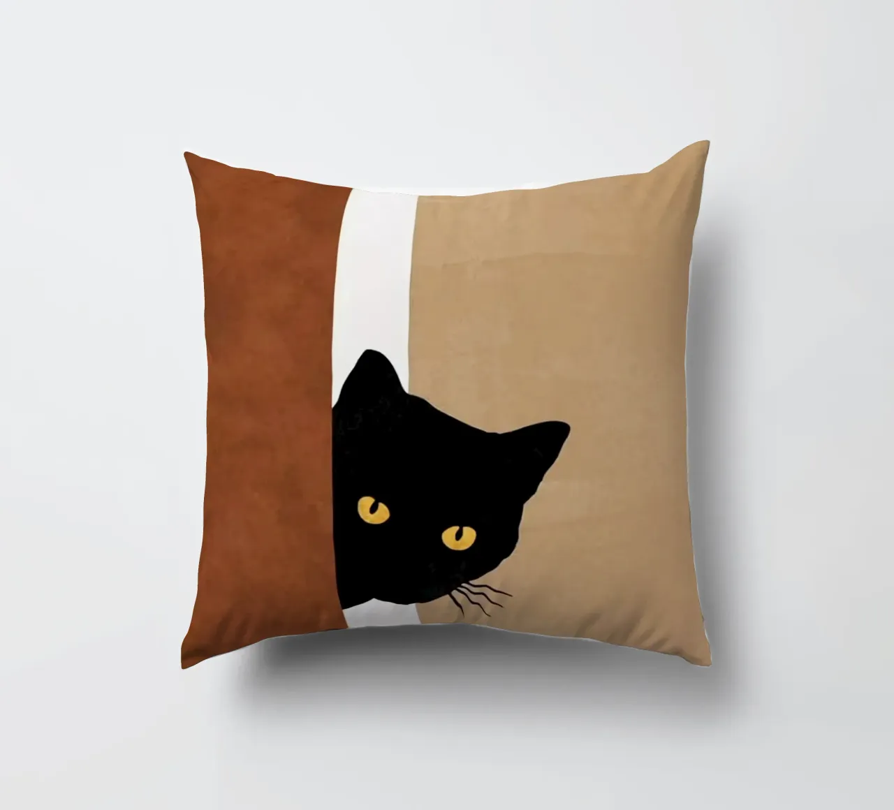 cat in wall cuscino da melts