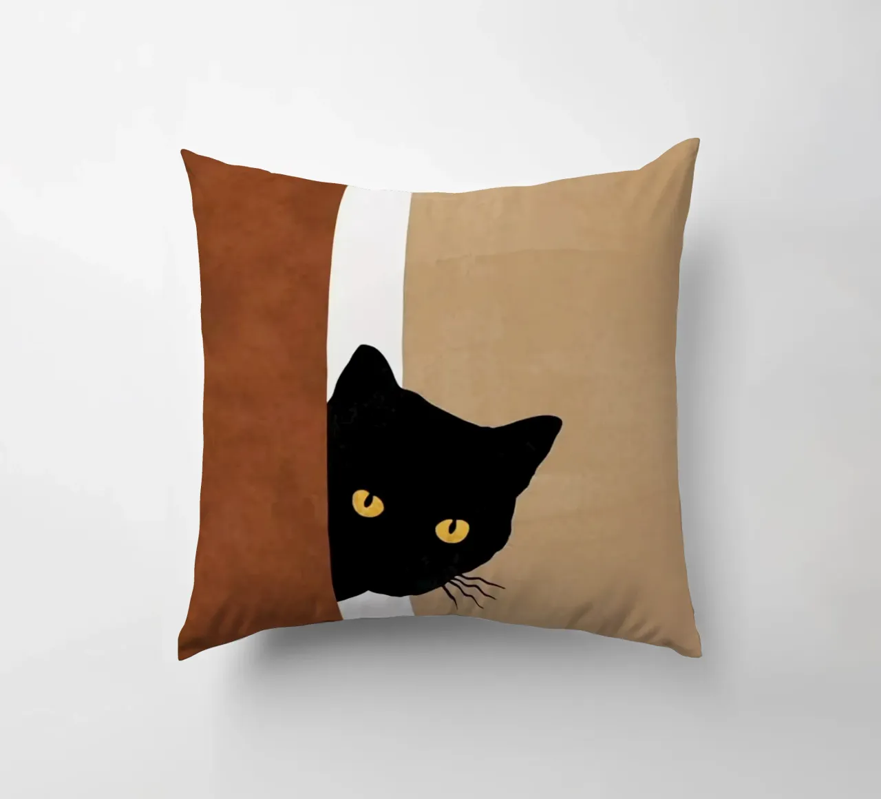 cat in wall cuscino da melts