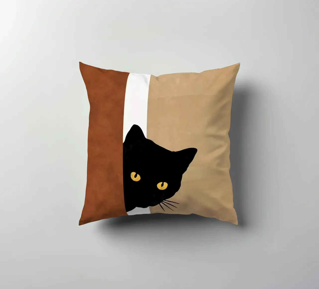 cat in wall cuscino da melts