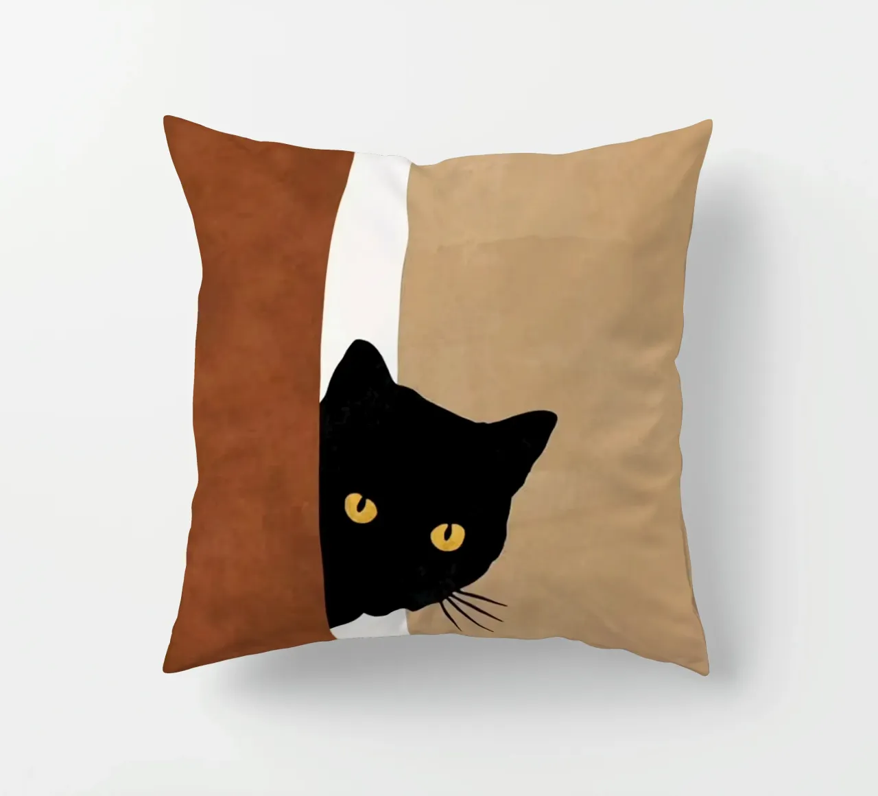 cat in wall cuscino da melts