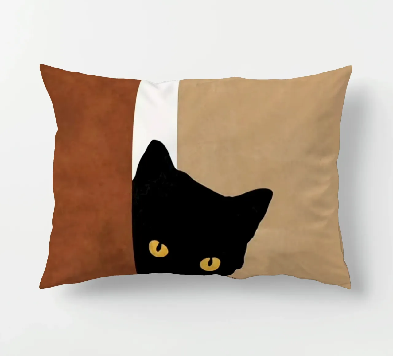 cat in wall cuscino da melts
