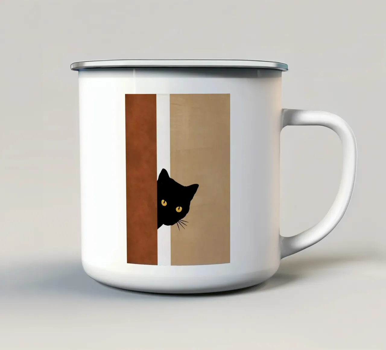 cat in wall tazza in smalto da melts
