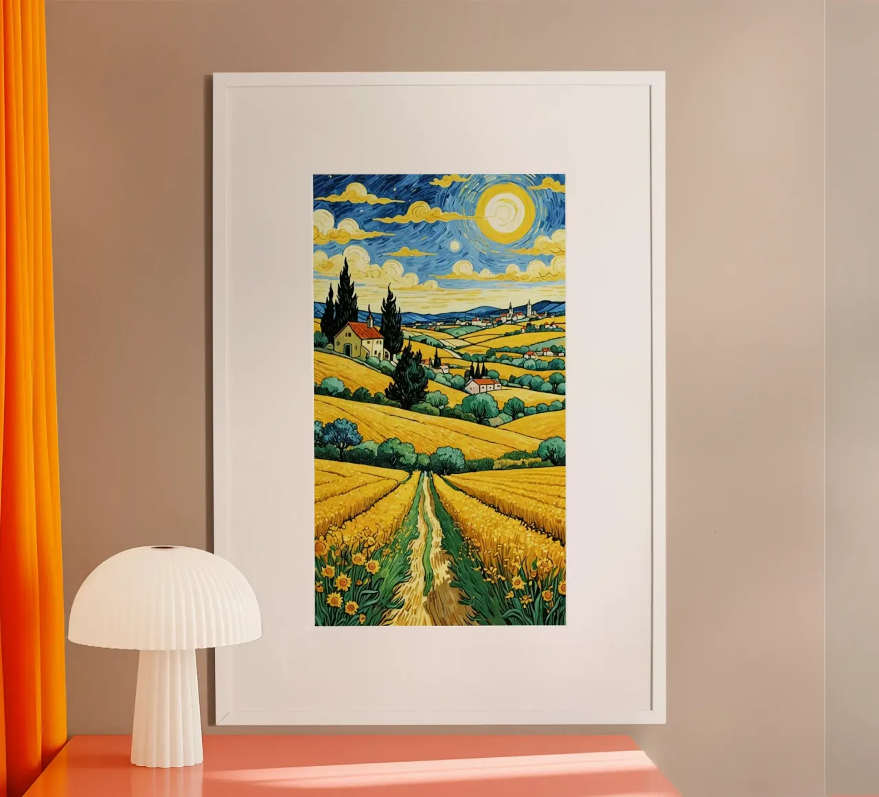 straight road field poster da hamily