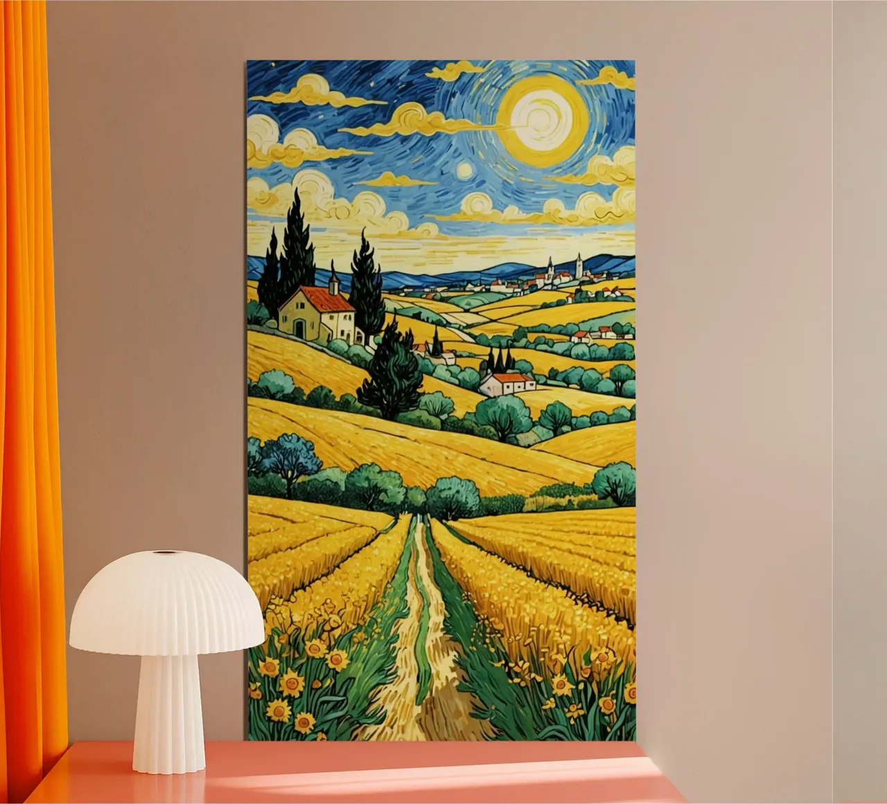 straight road field poster da hamily