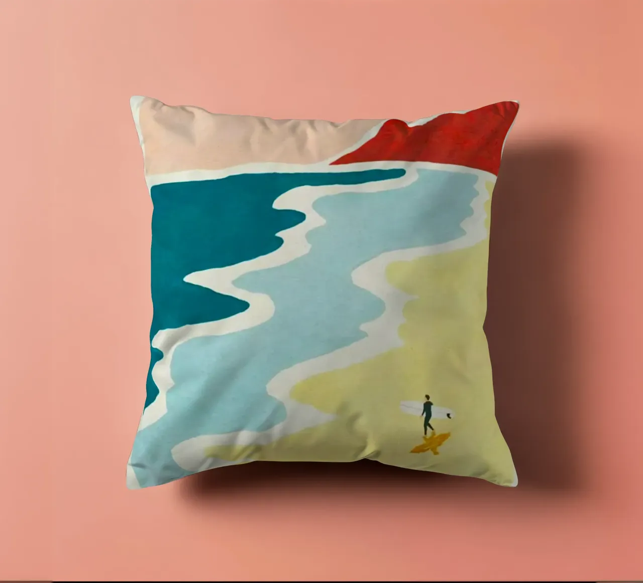 curve wave beach cuscino da melts
