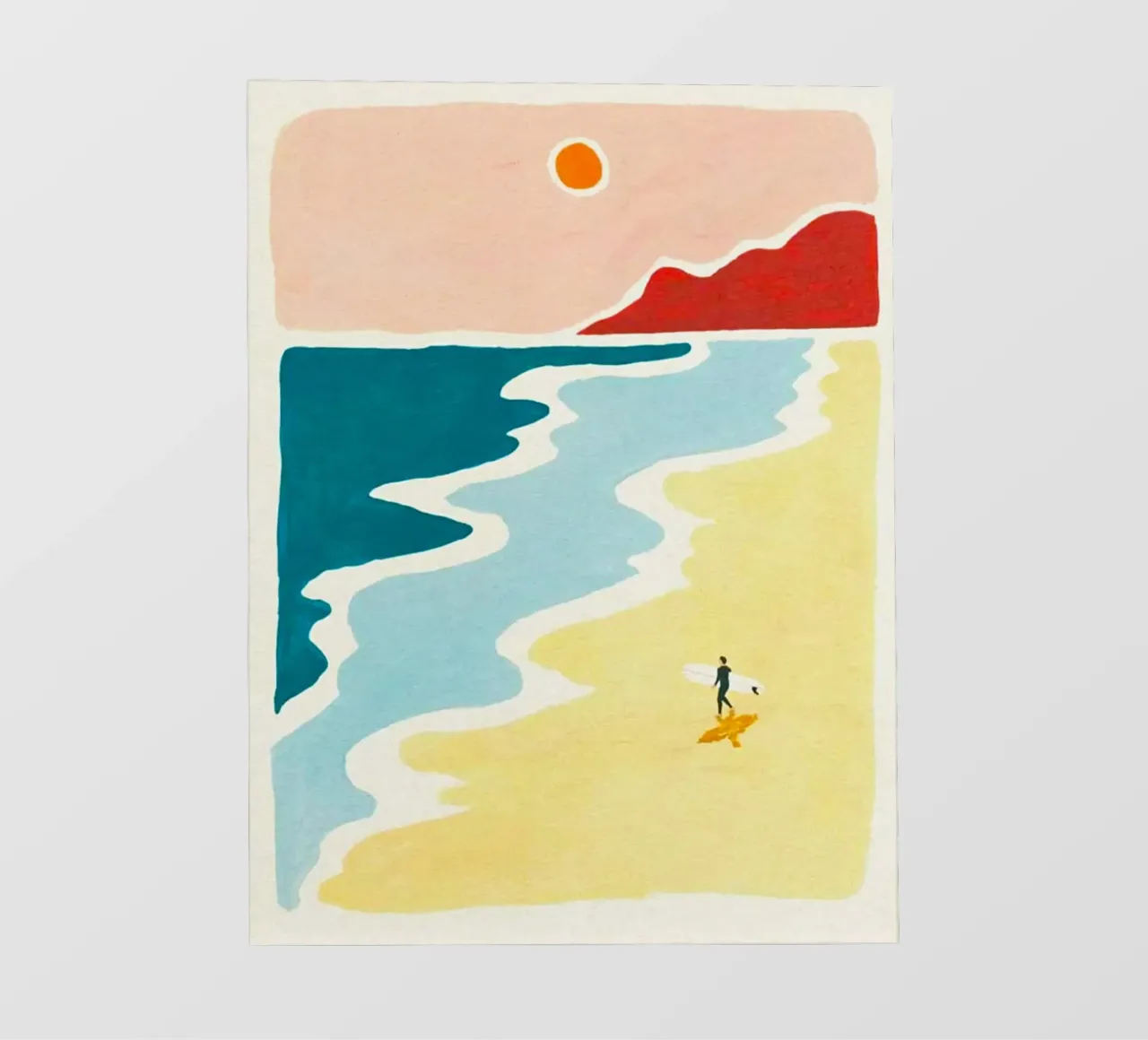 curve wave beach telo in pvc da melts