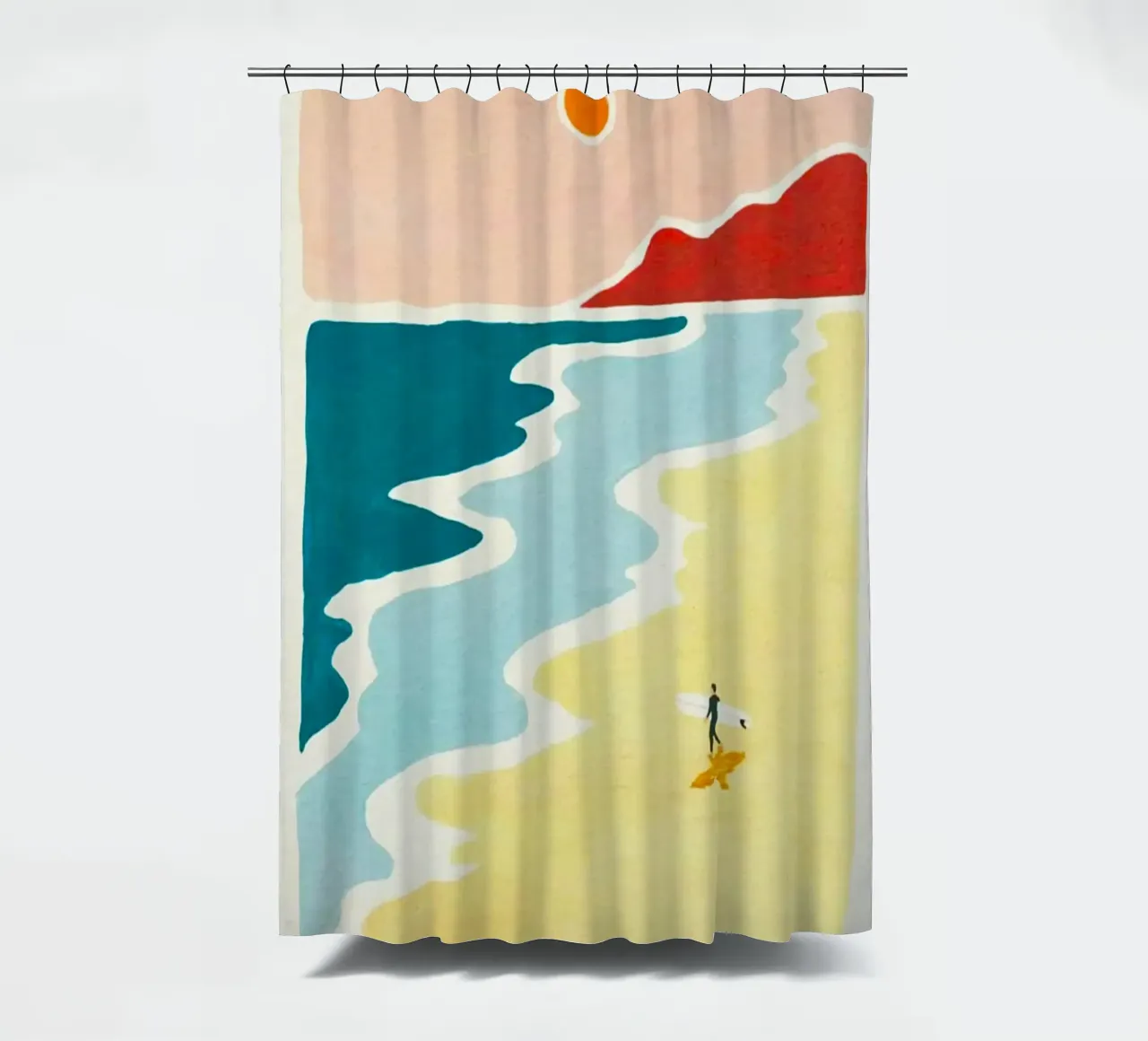 curve wave beach tenda da doccia da melts