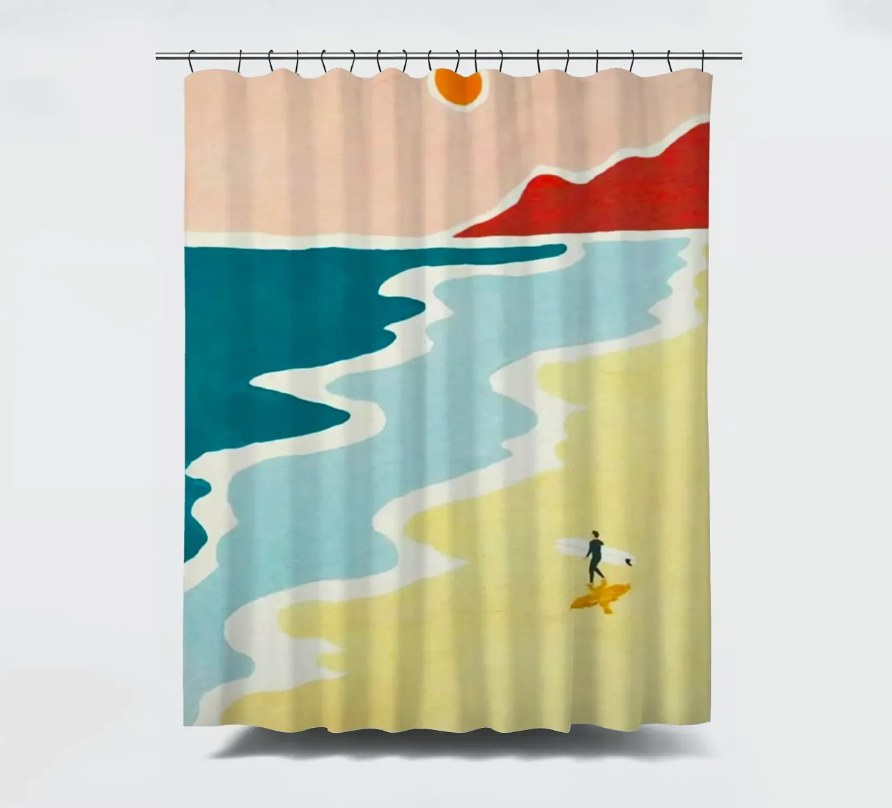 curve wave beach tenda da doccia da melts