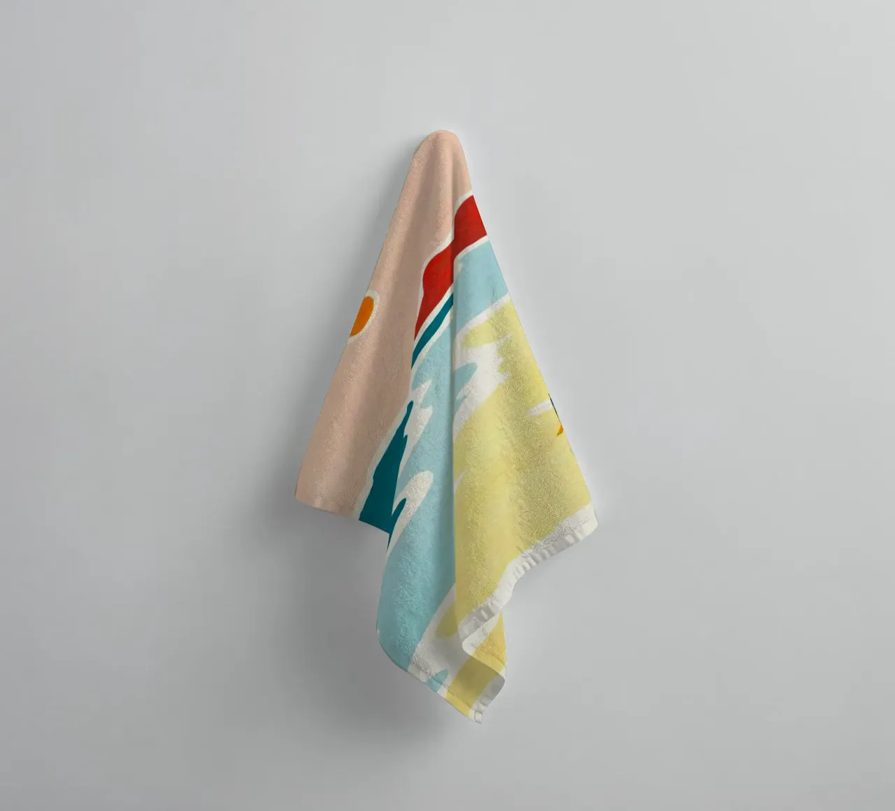 curve wave beach asciugamano da bagno da melts