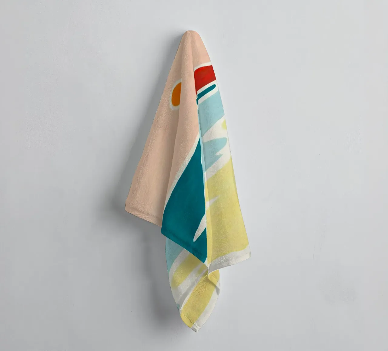 curve wave beach asciugamano da bagno da melts
