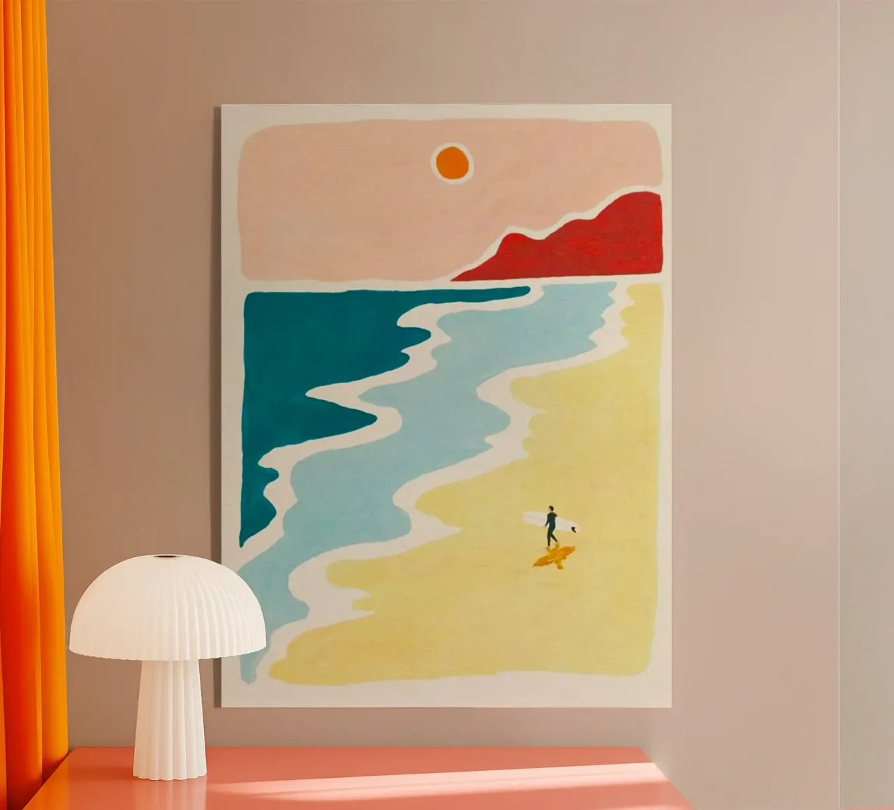 curve wave beach plexiglass da melts