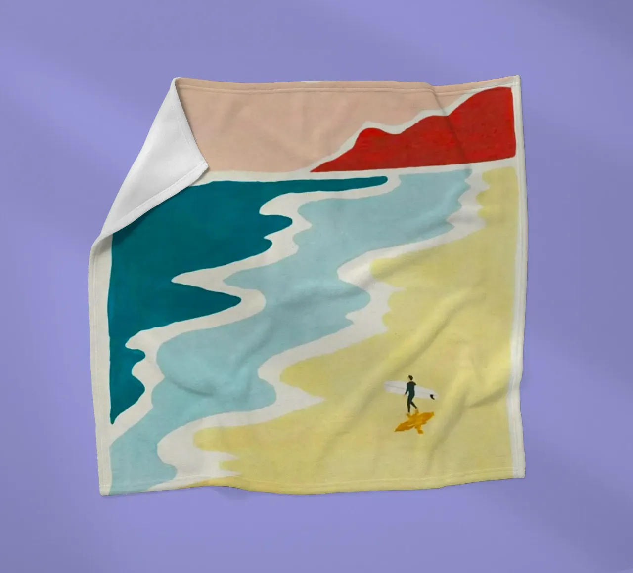 curve wave beach coperta in pile da melts