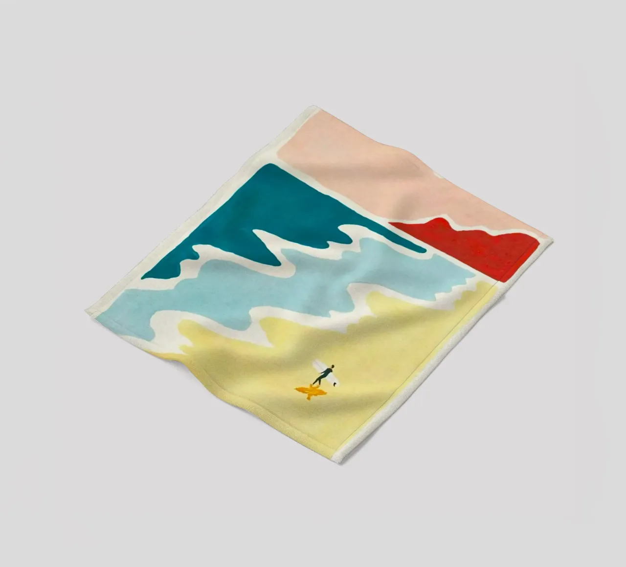 curve wave beach coperta in pile da melts