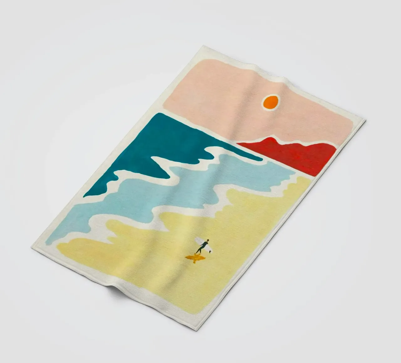 curve wave beach coperta in pile da melts