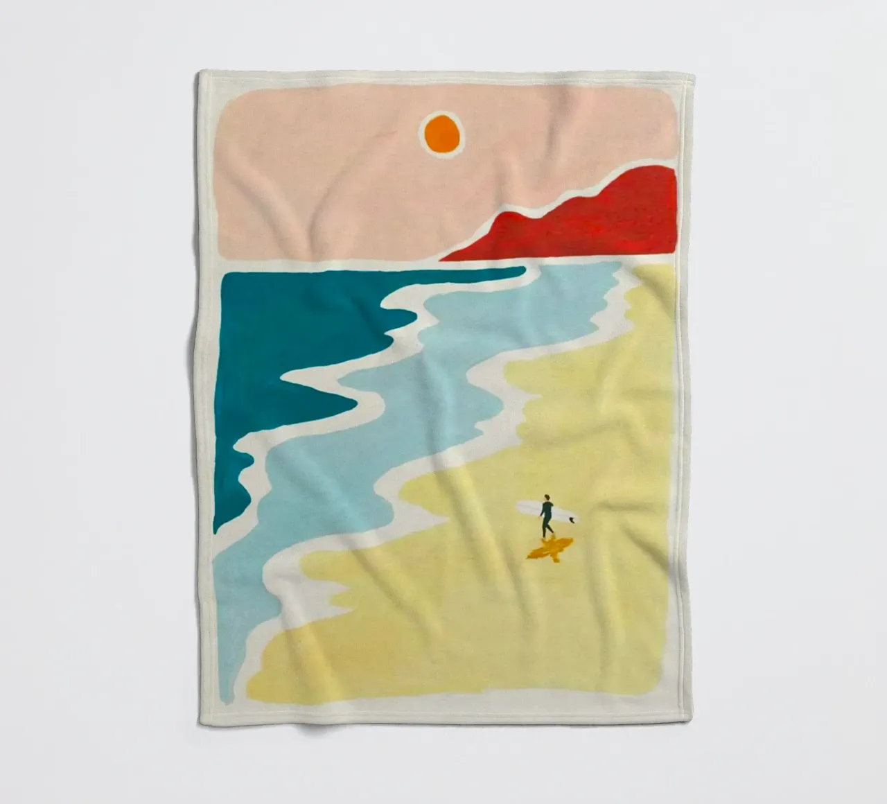 curve wave beach coperta in pile da melts