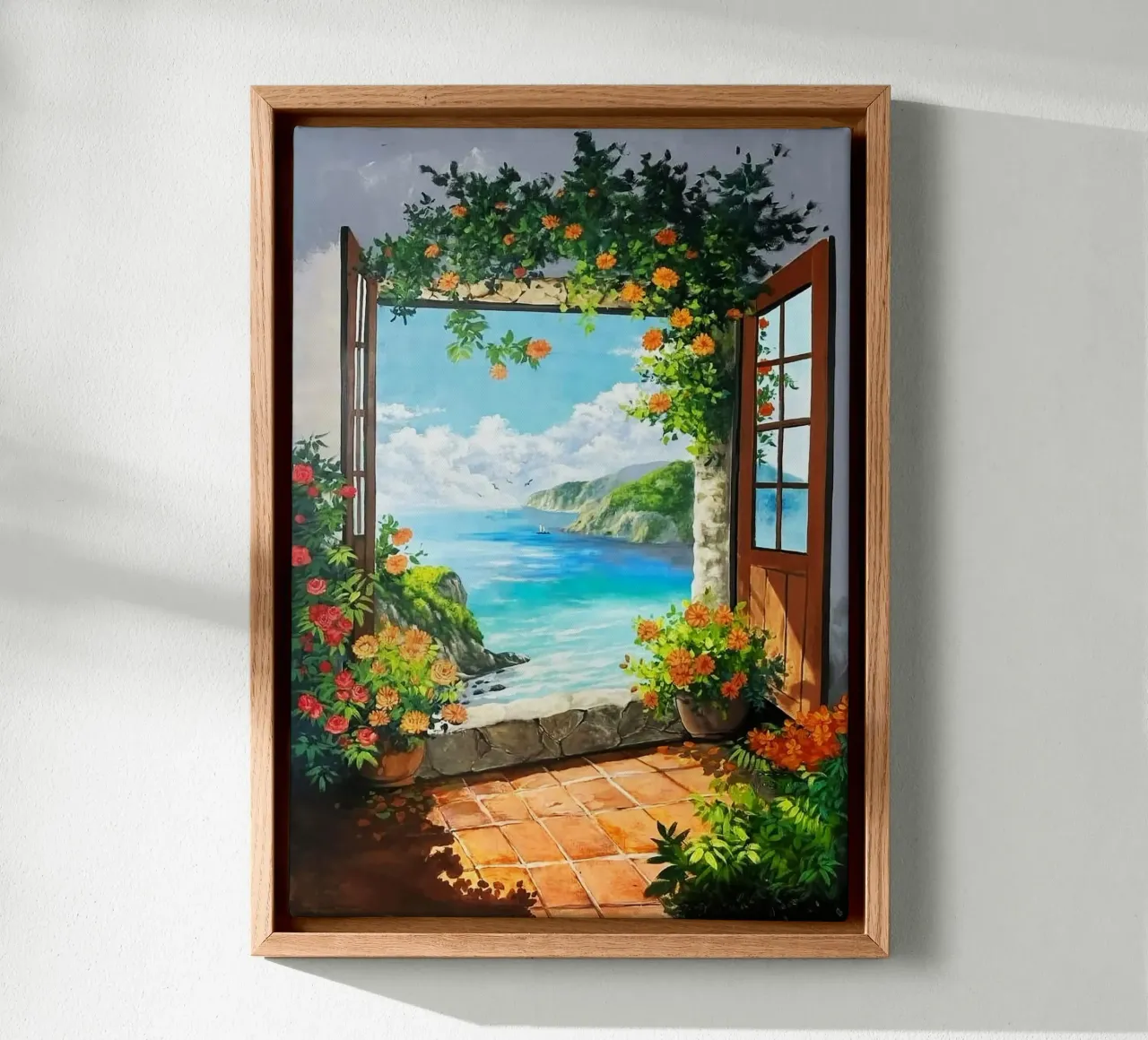 window flower tela con Cornice a cassetta da melts