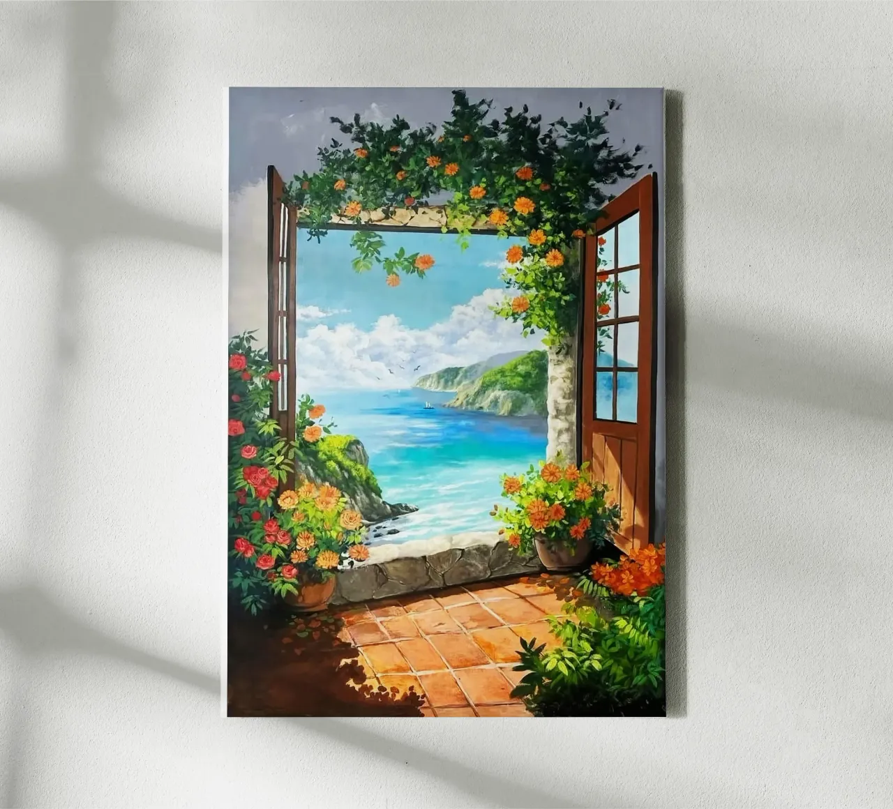 window flower tela con Cornice a cassetta da melts