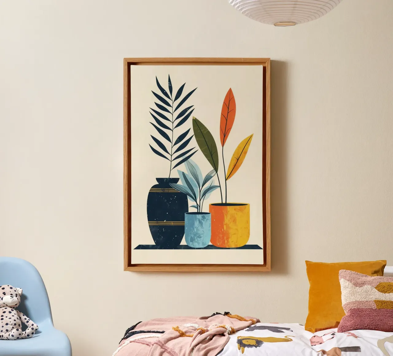 vase branch canvas met Baklijst van melts