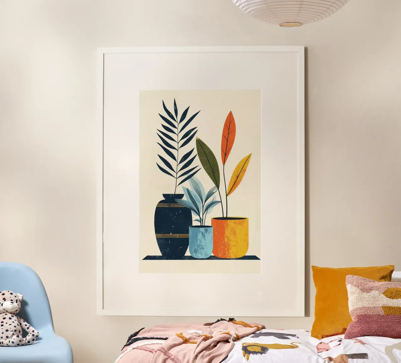 vase branch poster con telaio in legno da melts