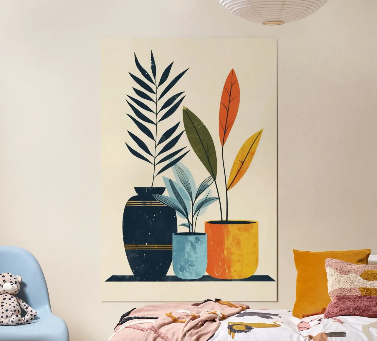 vase branch poster con telaio in legno da melts