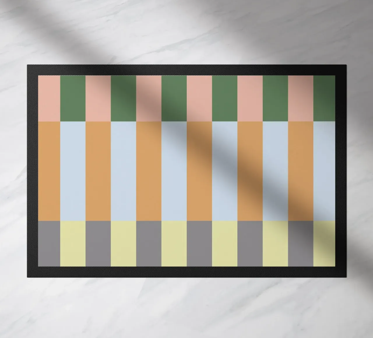 Multi Colored Stripes Pattern doormat by Paigaam Studio