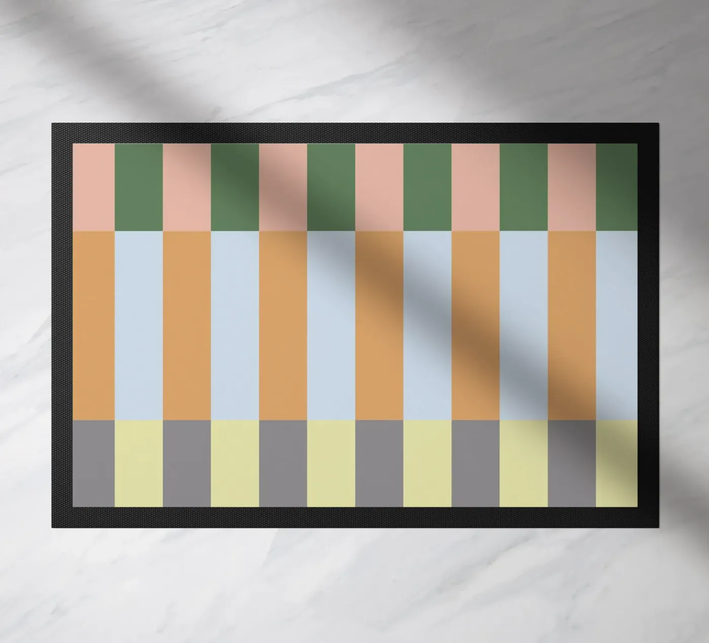 Multi Colored Stripes Pattern deurmat van Paigaam Studio