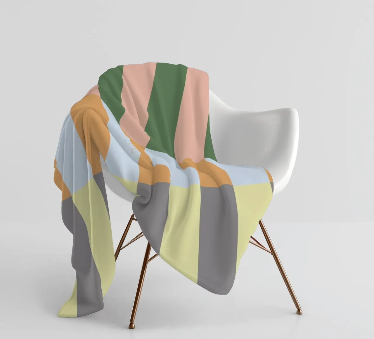 Multi Colored Stripes Pattern fleece blanket by Paigaam Studio