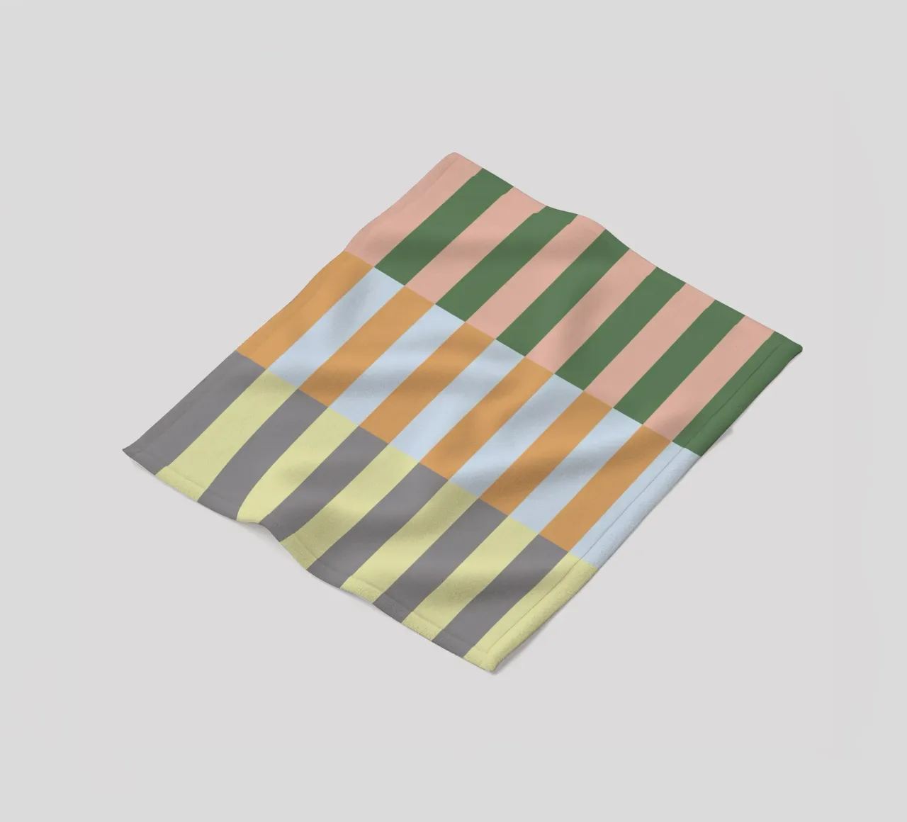 Multi Colored Stripes Pattern fleece blanket by Paigaam Studio