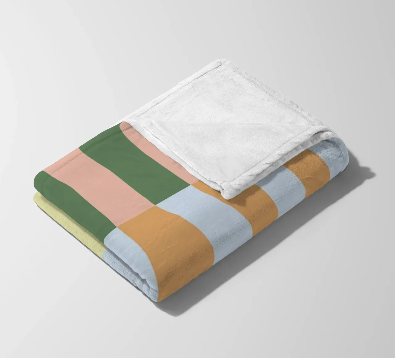 Multi Colored Stripes Pattern fleece blanket by Paigaam Studio