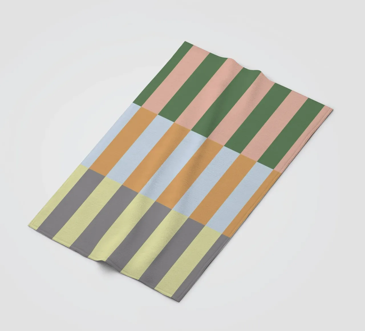 Multi Colored Stripes Pattern fleece blanket by Paigaam Studio