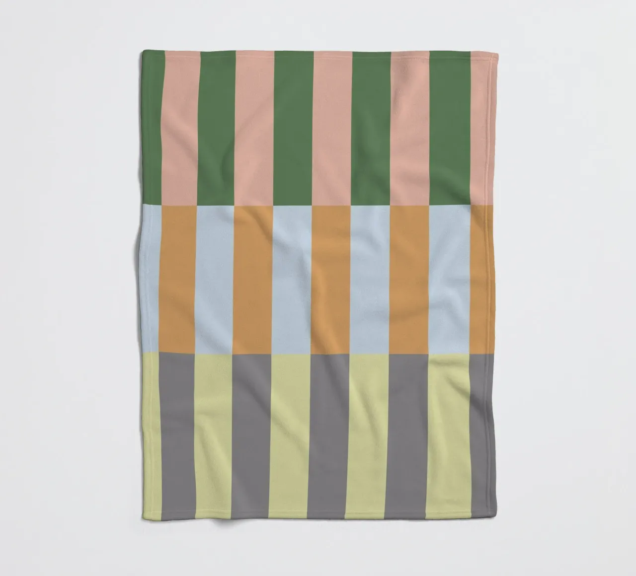 Multi Colored Stripes Pattern fleece blanket by Paigaam Studio