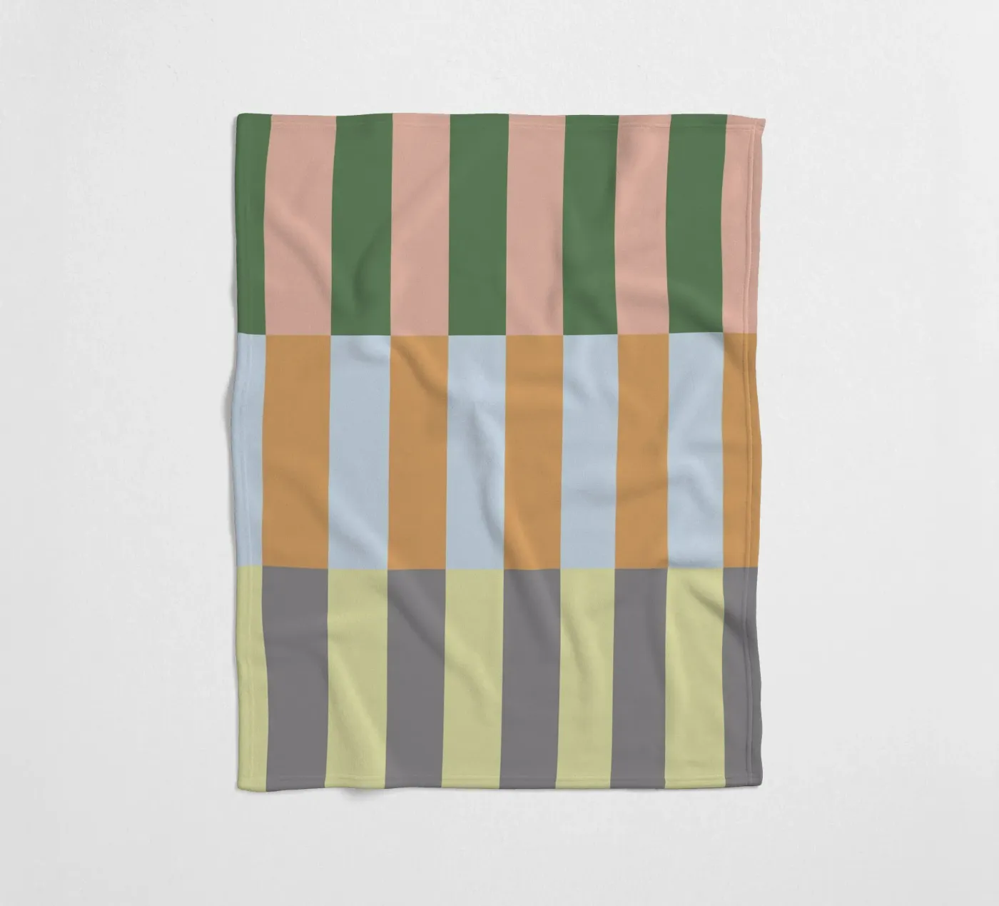 Multi Gekleurd Strepenpatroon fleecedeken van Paigaam Studio