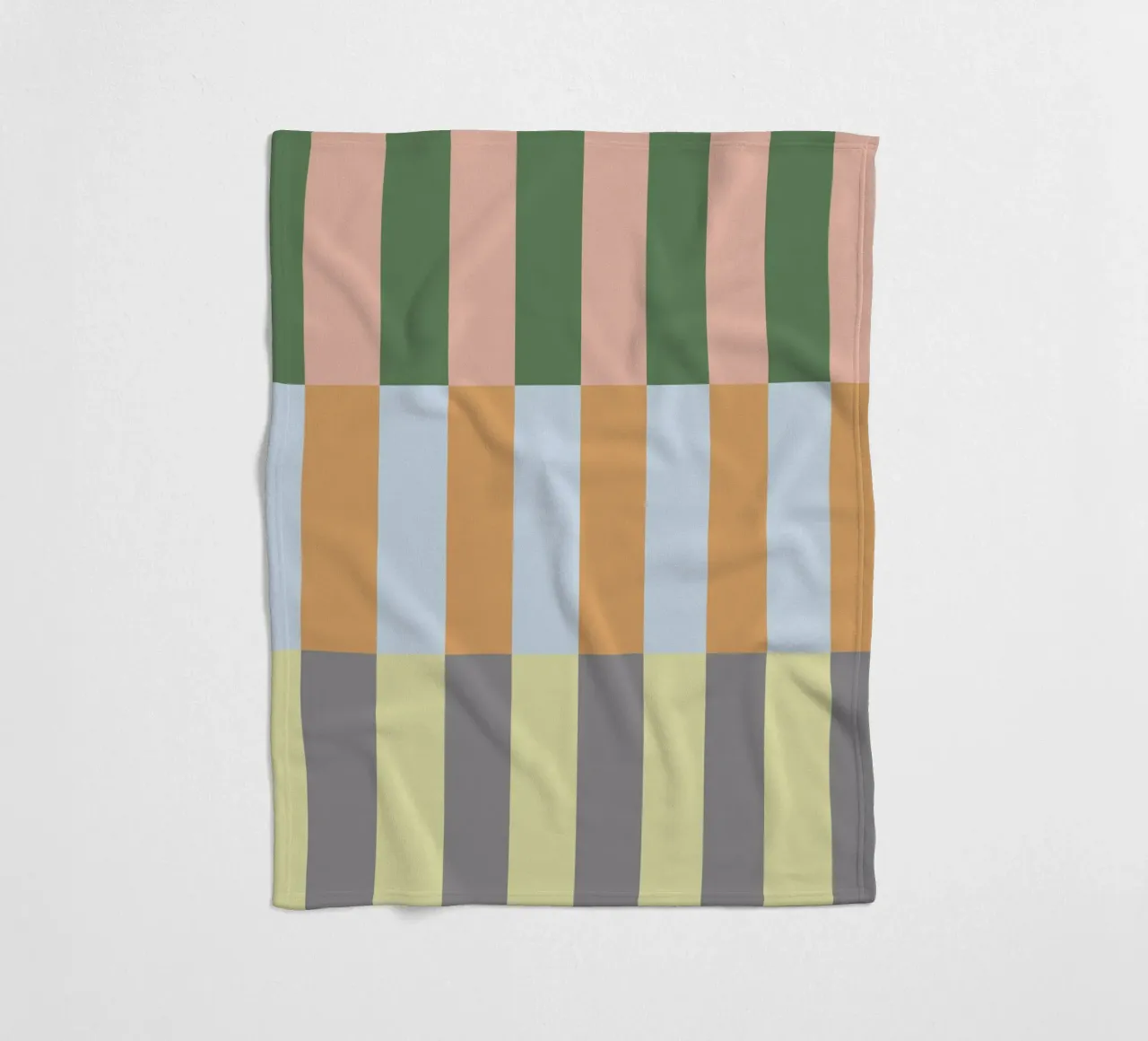 Multi Colored Stripes Pattern fleece blanket by Paigaam Studio