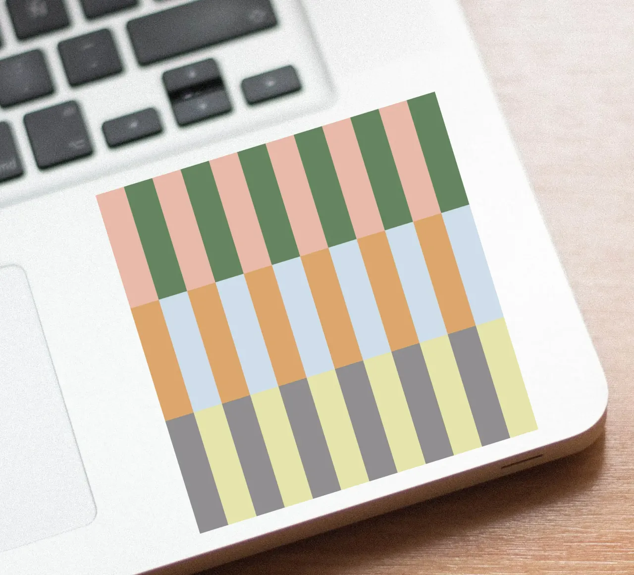 Multi Colored Stripes Pattern sticker by Paigaam Studio