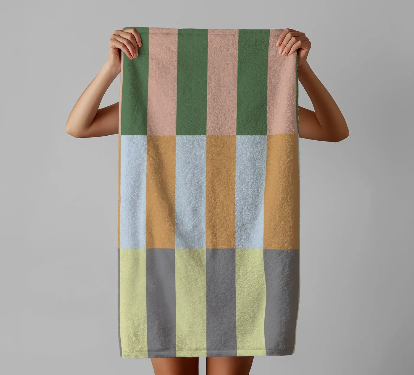 Multi Colored Stripes Pattern towel by Paigaam Studio