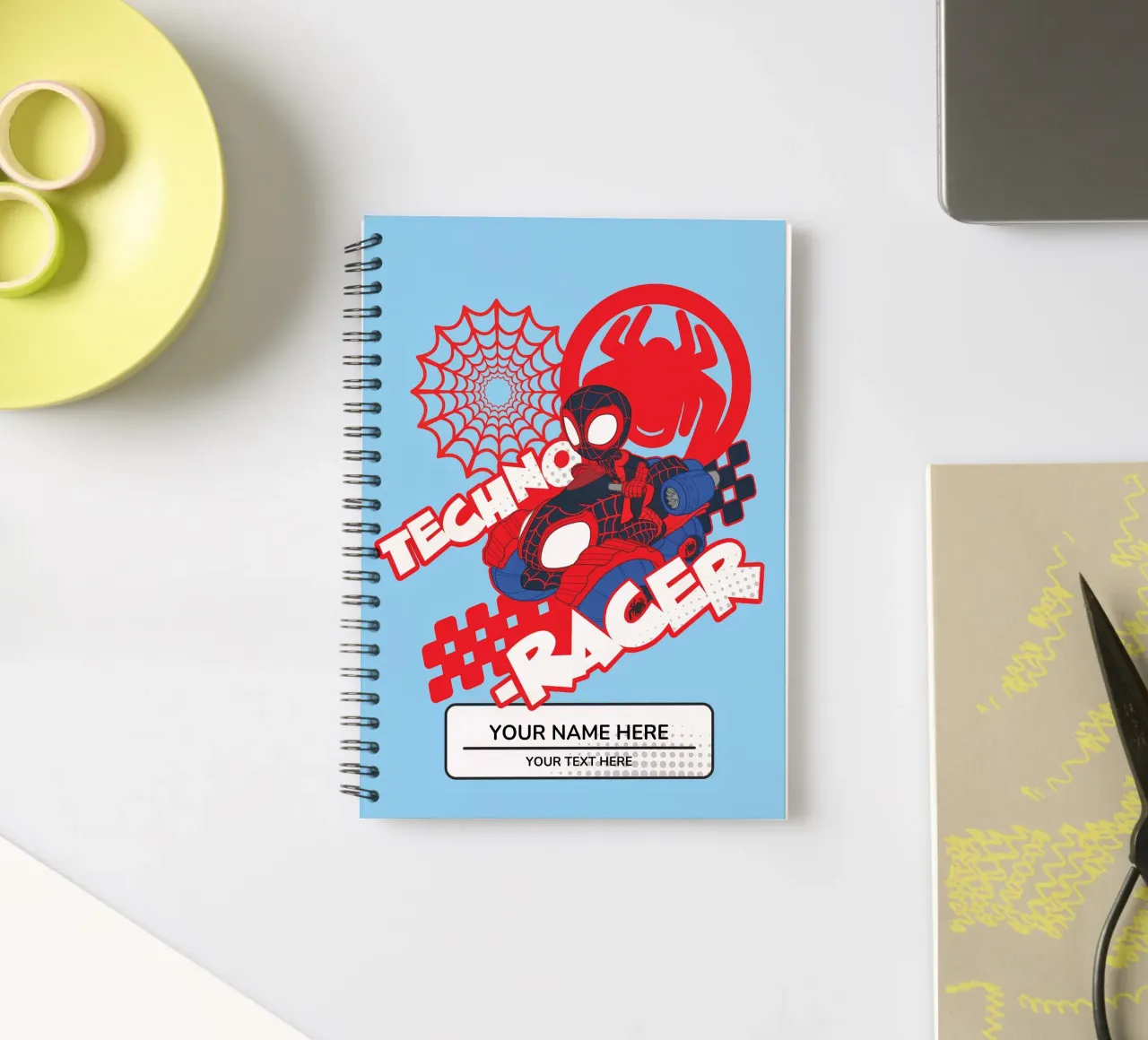 Spidey - Techno-Racer spiral notebook by SPIDEY and his AMAZING FRIENDS