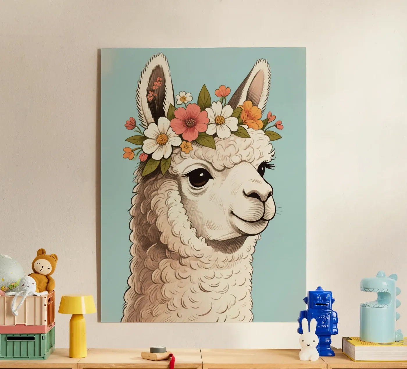 alpaca flower bloom plexiglass da knowledge