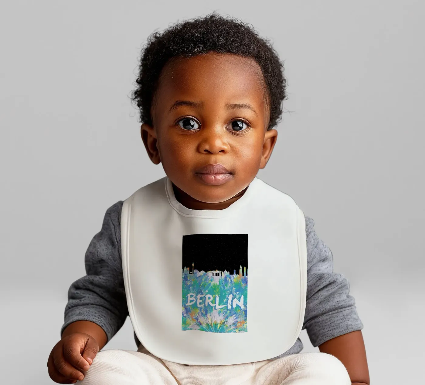 Berlin baby bib by Danny Ivan