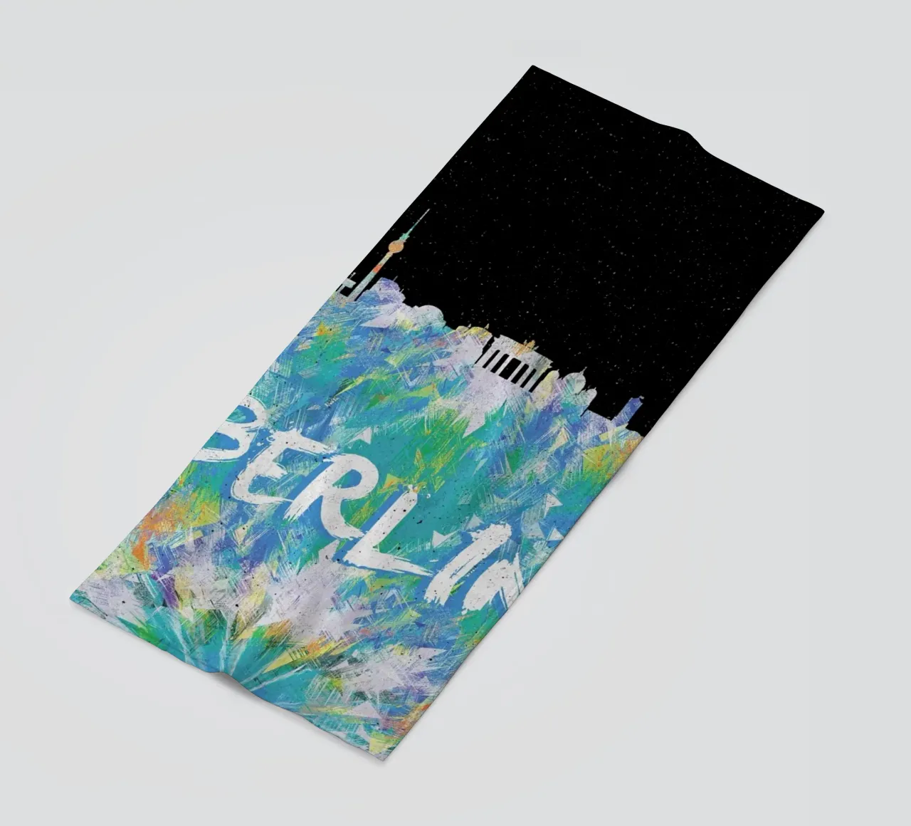 Berlin beach towel by Danny Ivan