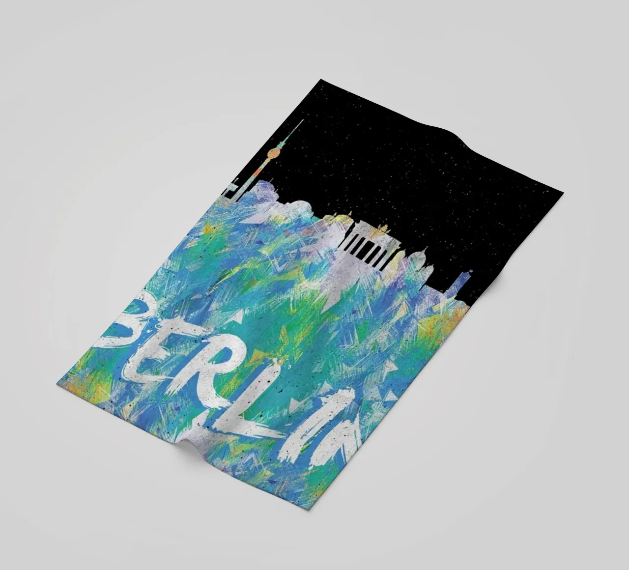 Berlin beach towel by Danny Ivan